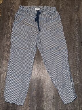 LAKE Striped Navy and White Women's Pajama Pants